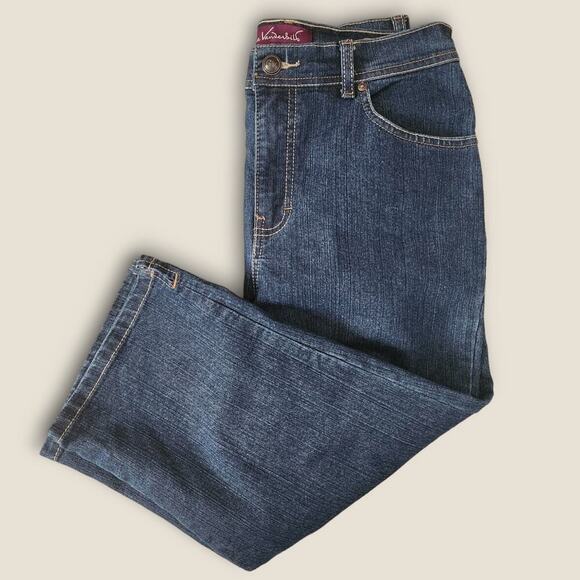 Gloria Vanderbilt Capris Women's Size 6 dark wash Amanda Capri - Picture 3 of 5